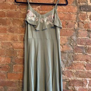 Short Casual Army Green Dress
